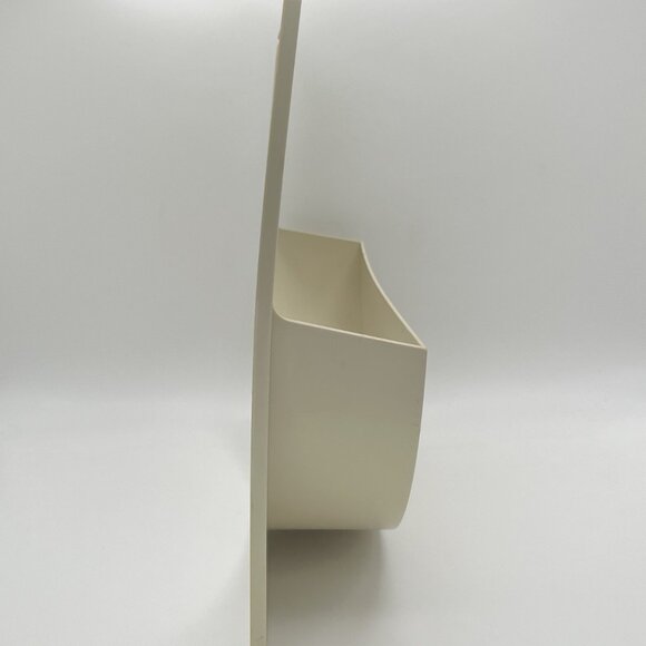 Vintage Tupperware Wall Mount Lid Organizer Round 1646-2 USA Mid Century Almond - Picture 5 of 9